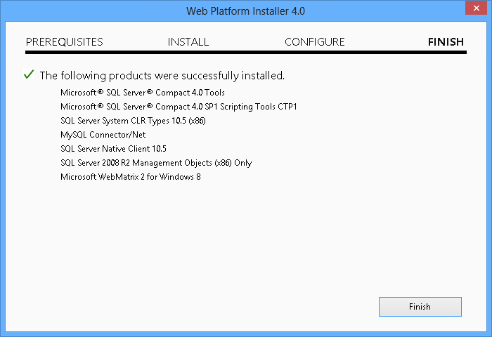 Installation completed Installation completed