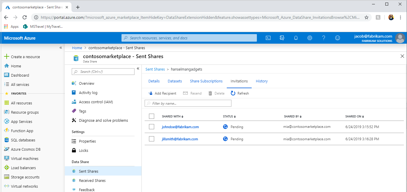 Invitation status Invitation status