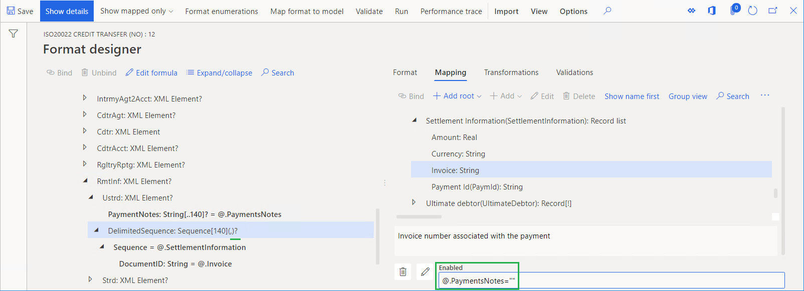 Expression for the DelimitedSequence component.