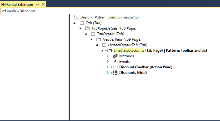 Expand LineViewDiscounts node.