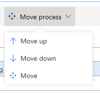 Screenshot of Moving a process.