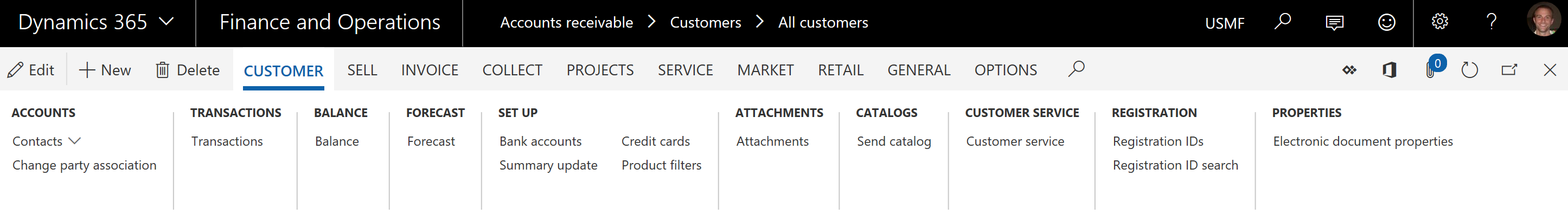 Screenshot of New details page.