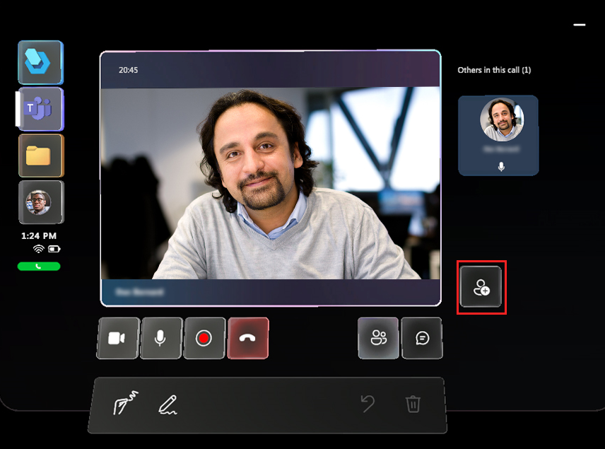 Screenshot of right side of screen with Participants button highlighted. Screenshot of right side of screen with Participants button highlighted.