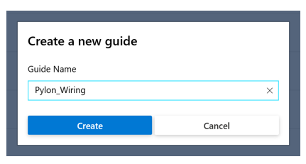Naming the guide Naming the guide.