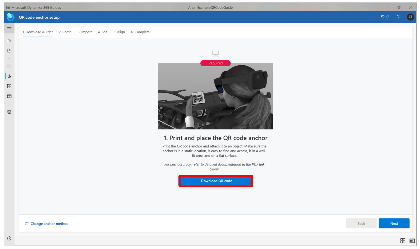 Download QR code button Download QR code button.