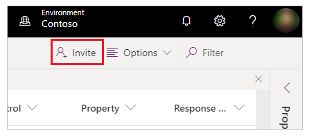 Invite on the Live monitor command bar Invite on the Live monitor command bar.