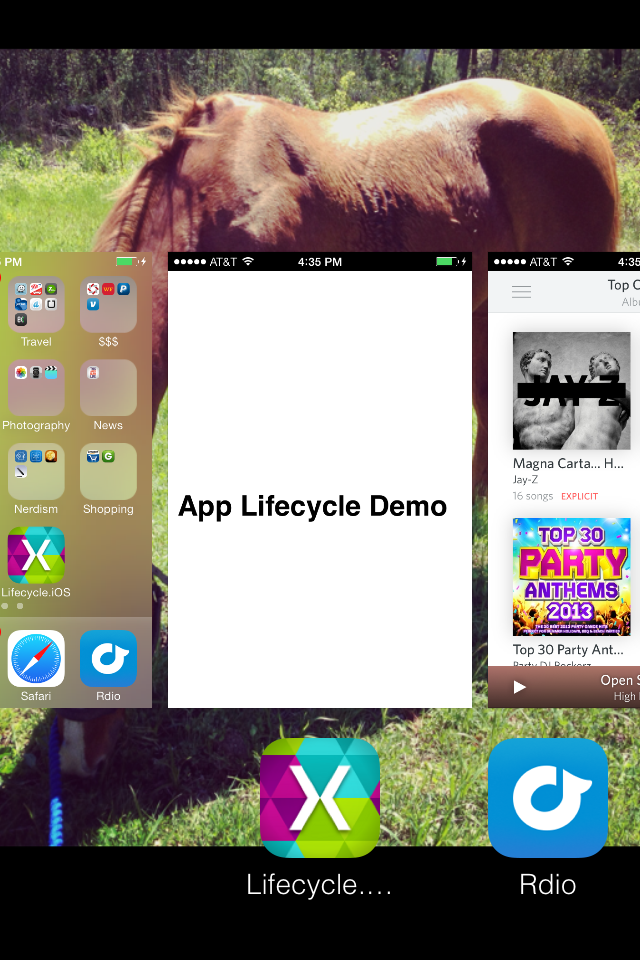 Moving between apps using the App Switcher