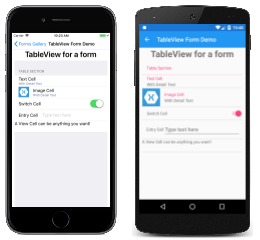 TableView Example TableView Example