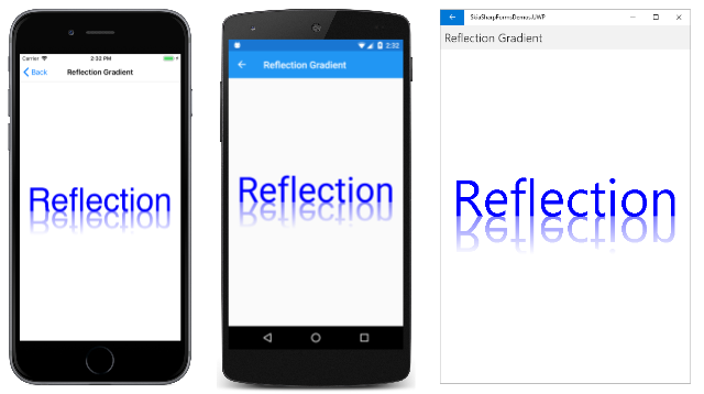 Reflection Gradient Reflection Gradient