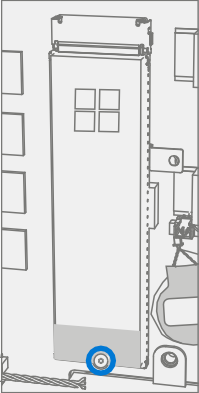 Screenshot that shows installing the rSSD screw and tightening it to spec.