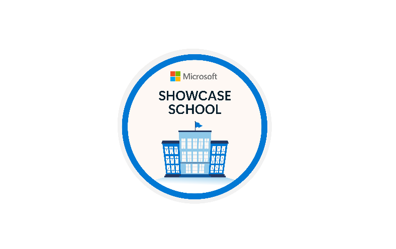 Screenshot of Showcase Schools badge.