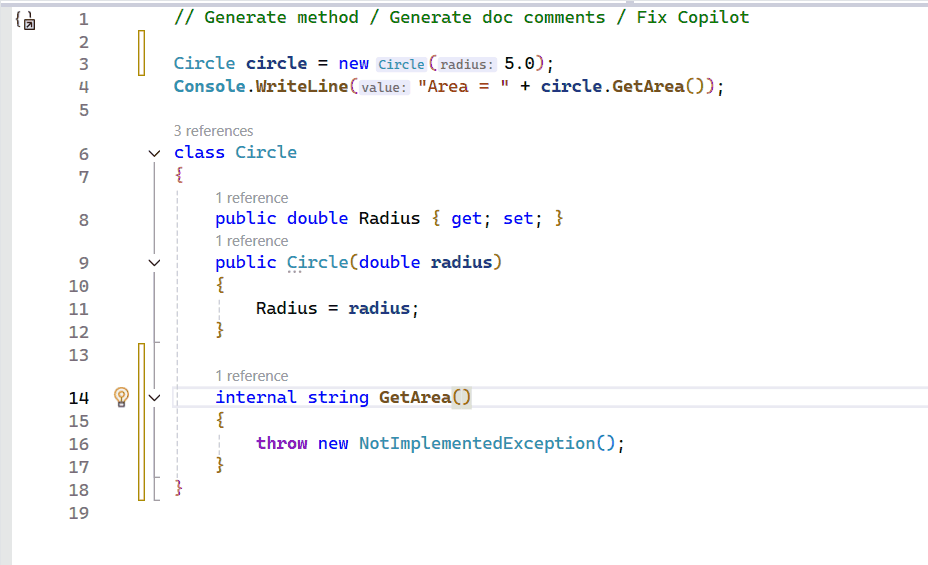 Implement with Copilot