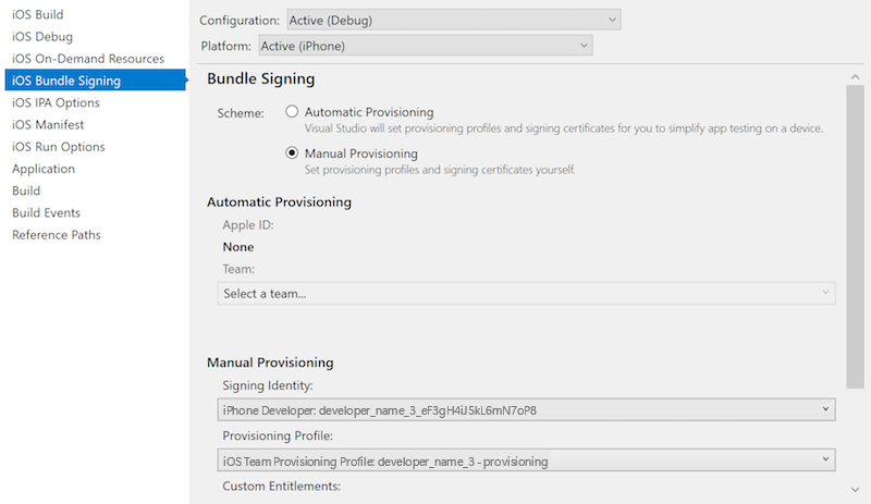 Set the signing identity and provisioning profile Set the signing identity and provisioning profile
